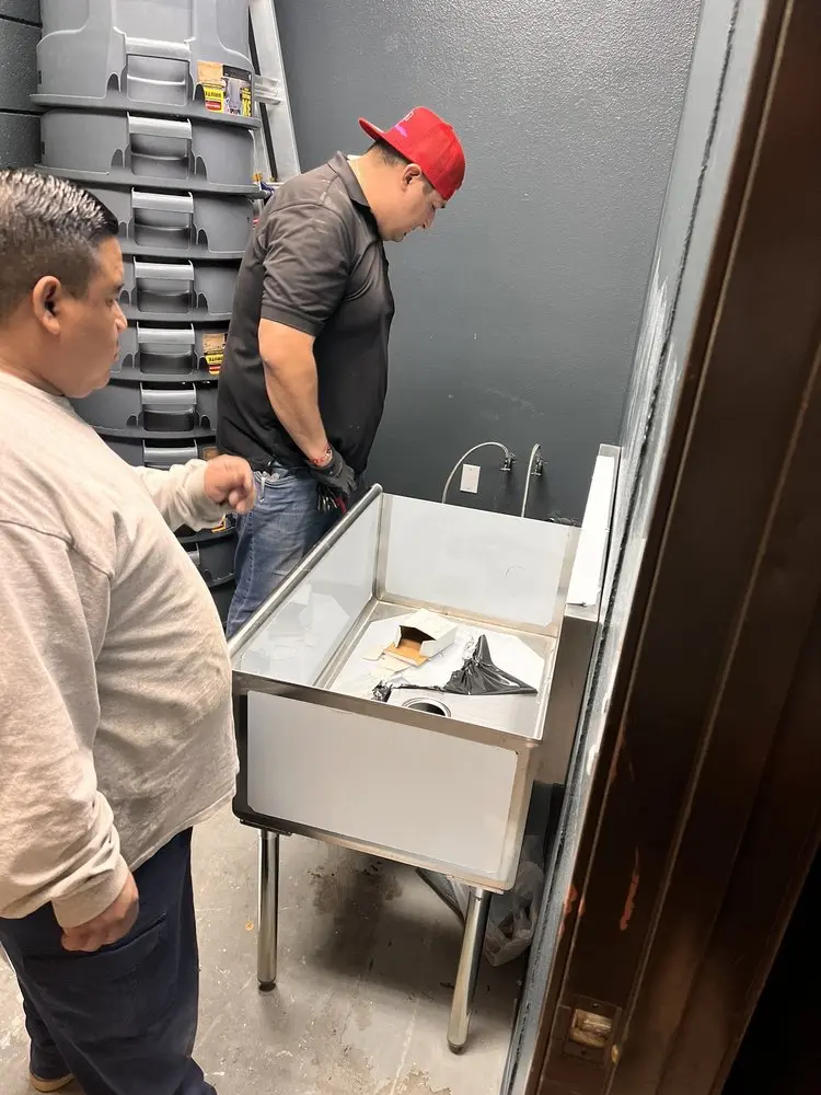 Commercial plumbing and sink installation in Cherry Hill