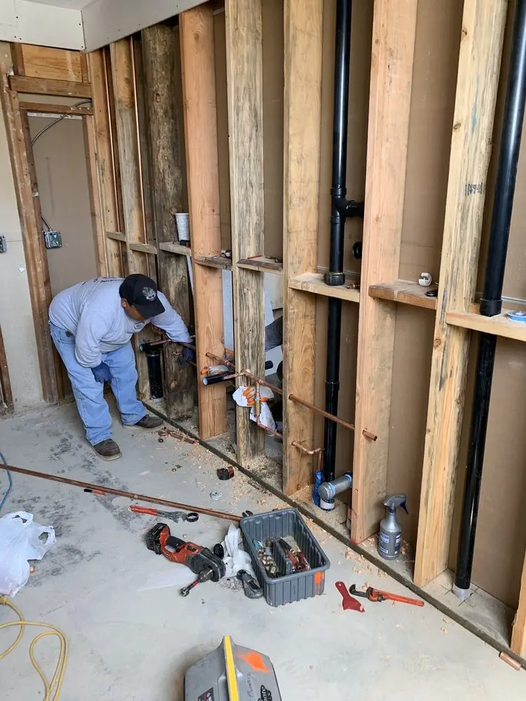 Commercial rough-in plumbing for Trenchless Sewer Repair in Cherry Hill